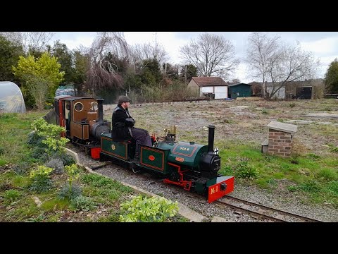 A Double Headed Steam Hauled Trip On The South Downs Light Railway.