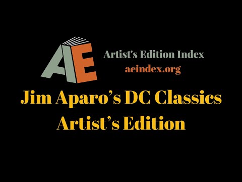 Jim Aparo’s DC Classics Artist’s Edition (flip through)