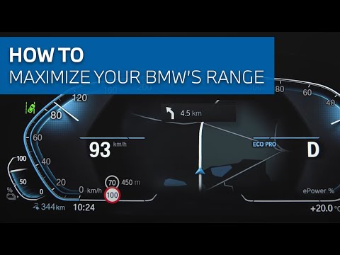 How To Maximize the Range of your Fully Electric BMW.