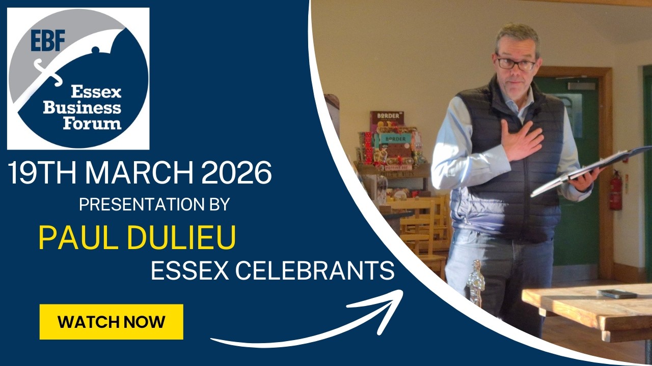 Business Networking Meeting 19/03/26 Paul Dulieu - Essex Celebrants - 10 Minutes