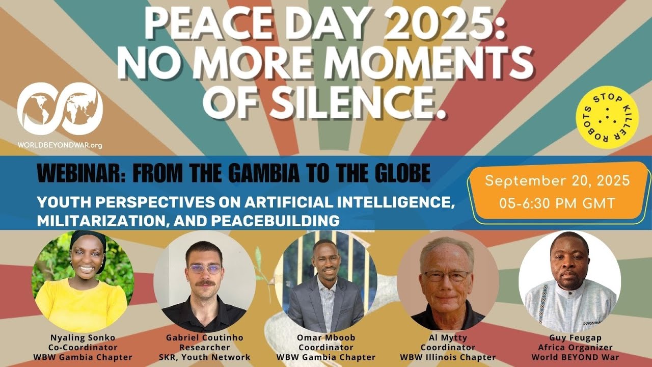 Gambian youth perspectives on AI, Militarization and Peacebuilding