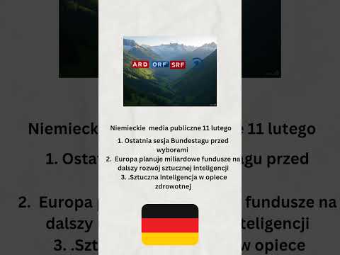Niemieckie media publiczne 11 lutego