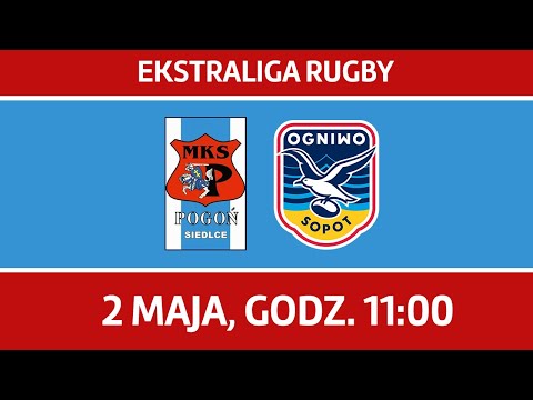 (CAŁY MECZ) Ekstraliga Rugby, MKS Pogoń Awenta Siedlce - Ogniwo Sopot