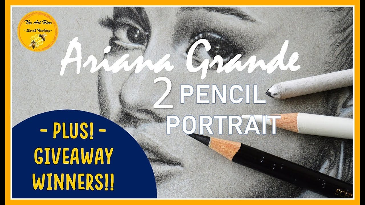 Ariana Grande STEP by STEP REALISTIC PENCIL PORTRAIT /TUTORIAL tips for beginners | GIVEAWAY WINNERS