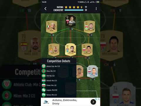 PACYBITS SBC FUT 19 FRANCISCO GENTO Competition Debuts Easy Squad