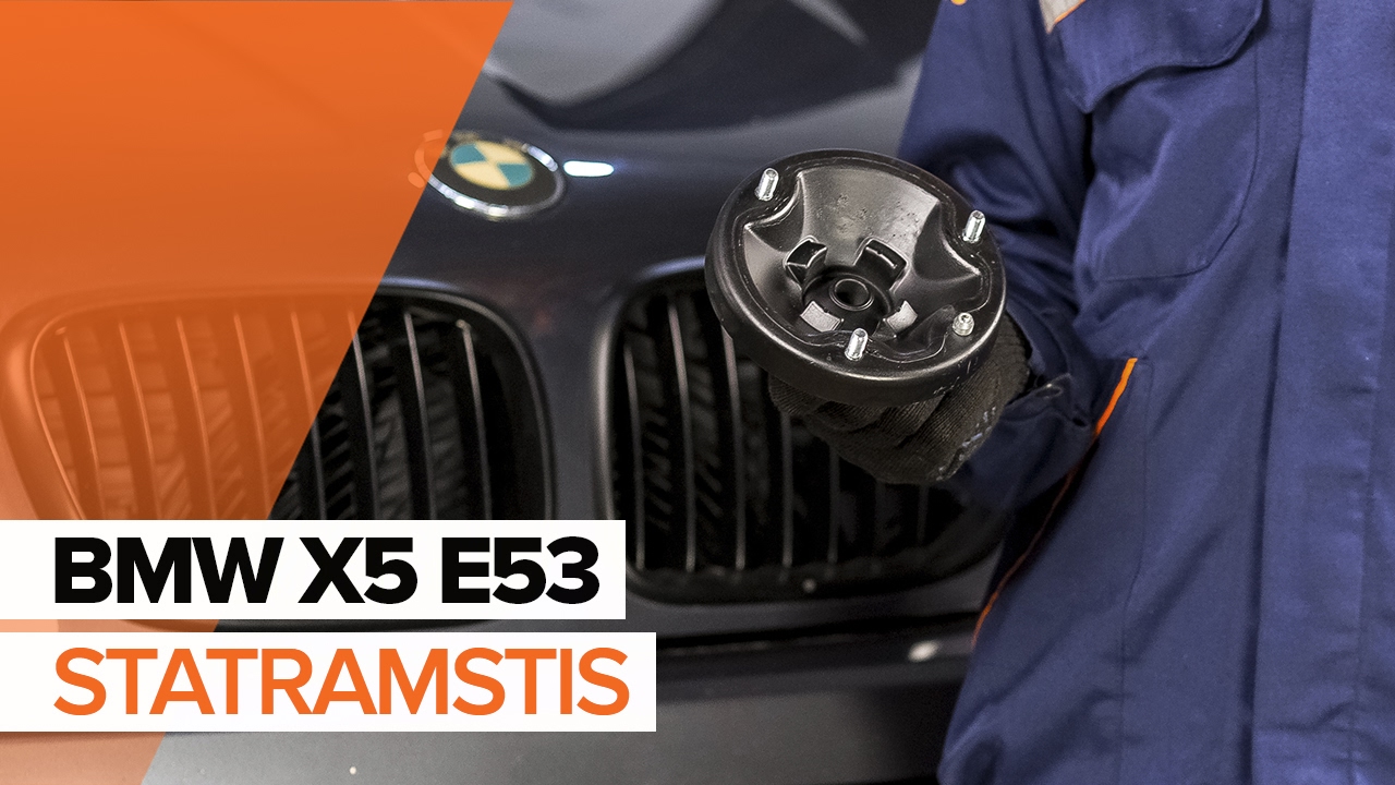 Kaip pakeisti BMW X5 E53 atraminio guolio: priekis - keitimo instrukcija