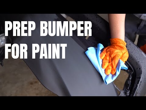 How to Prepare a New Primed Bumper for Paint