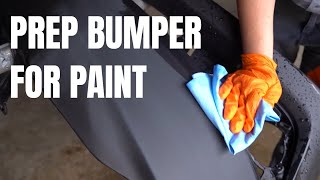 How to Prepare a New Primed Bumper for Paint
