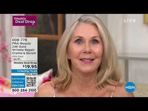 PRAI Beauty 24K Gold Wrinkle Repair Creme and Serum