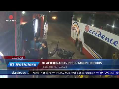 10 aficionados del Dvo. Táchira resultaron heridos – El Noticiero emisión meridiana 19/10/26