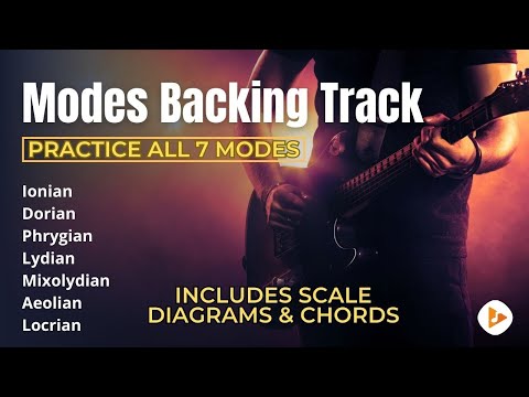 Modes Backing Track | Practice All  Seven Modes Of The Major Scale
