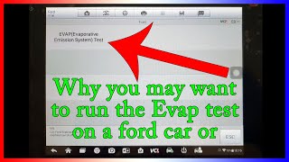 Why you may want to run the evap test using the Autel MS906 for a code P0441, P0442, P0455, P0456.
