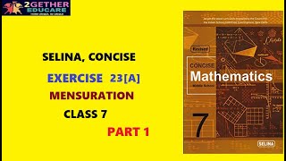 CLASS 7 MATHS  ICSE  EX: 23 A  PART 1  CHAPTER 23: