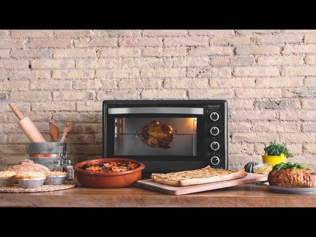 Horno de Sobremesa Cecotec Bake and Toast 750 Gyro 2000W video