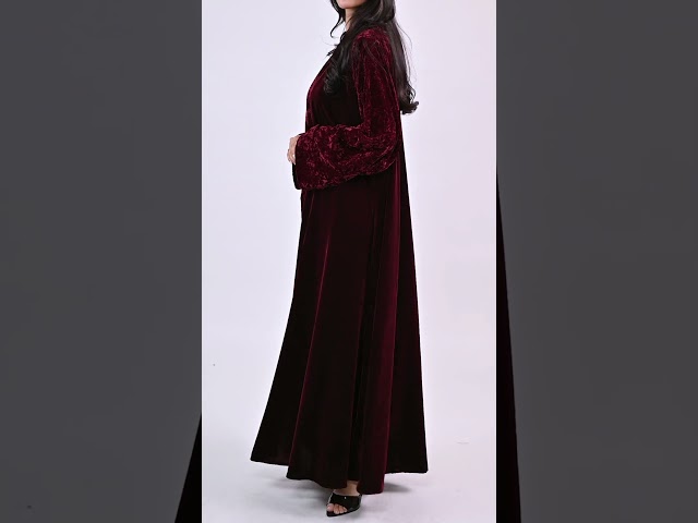 عباية مخمل كلوش عودي