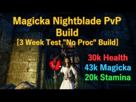 Magicka Nightblade PvP Build ESO l No Proc Test l Great Survivability + Burst l Elder Scrolls Online