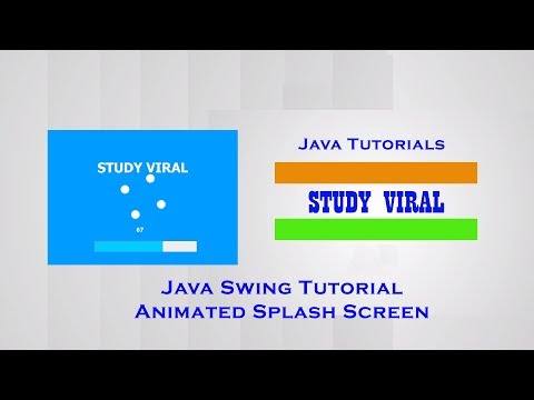 Java Swing Tutorial Create Animated Splash Screen Study Viral