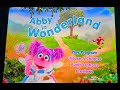 Sesame Street ABBY IN WONDERLAND DVD Menu Walkthrough