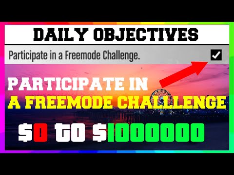 GTA 5 ONLINE PARTICIPATE IN A FREEMODE CHALLENGE DAILY OBJECTIVE GUIDE | EASY MONEY MAKING METHOD