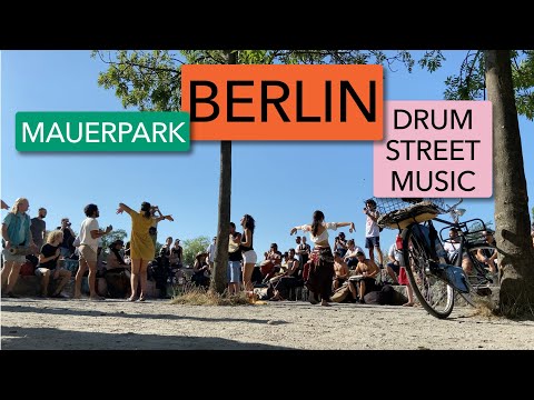 Drum Street Music With Dance | Live Performace at MauerPark in Berlin| ASMR 4K