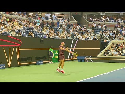 Rafael Nadal vs Richard Gasquet￼ serve and volley | 2022 Us open Championship Arthur Ashe Staduim