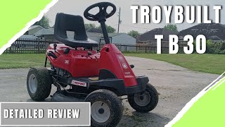 Detailed review on Troybuilt TB30R riding mower