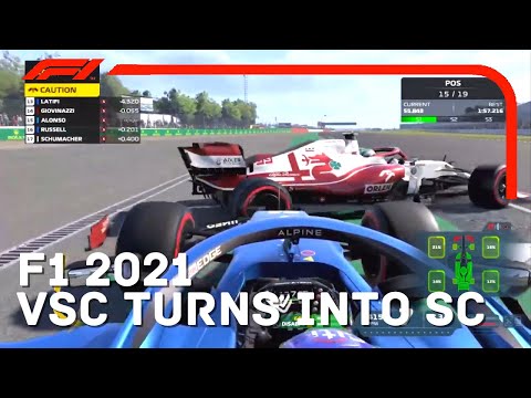 VSC Turns Into A Full Safety Car | F1 2021 Gameplay