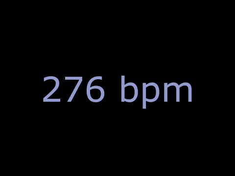 Metrónomo 276 bpm 4/4-Volumen Alto - Para practicar ejercicios de Guitarra Eléctrica-Bajo-Batería.