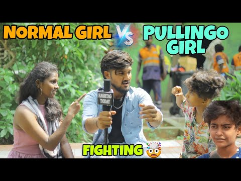 trending girl nisha vs normal girl 🤯 fight | pullingo girl vs normal girl | vj sameer |hashtag today