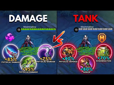 Arlott Damage Build vs Arlott Tank Build