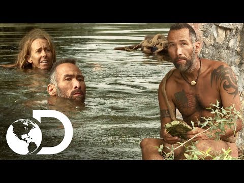 O desafio final é nadar em um pântano | Largados e Pelados | Discovery Brasil