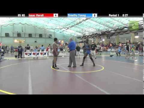 FILA Cadet 85 KG Isaac Florell vs. Timothy Young