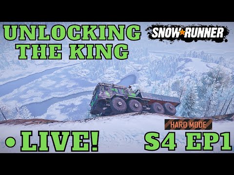 Hard Mode LIVE! No Chained Tires! Let's Get The King! Episode 1 In Amur SnowRunner Season 4 DLC