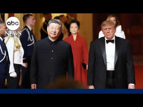 President Trump hosts Xi for state dinner amid press battle