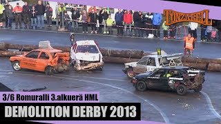 preview picture of video 'DEMOLITION DERBY 3/6 -Romuralli 3.alkuerä HML -13'