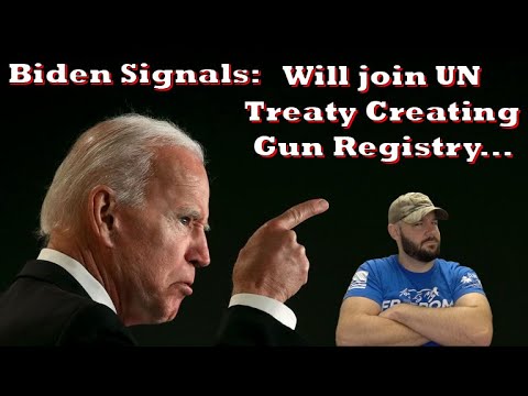 Biden just signaled to sign UN Arms Treaty... It WILL create a GUN REGISTRY... Thumbnail