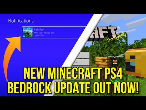 Catmanjoe - Minecraft PS4 BEDROCK EDITION - NEW UPDATE OUT NOW! - TU 2.03 Changelog & Fixes - (PS4 Bedrock News)