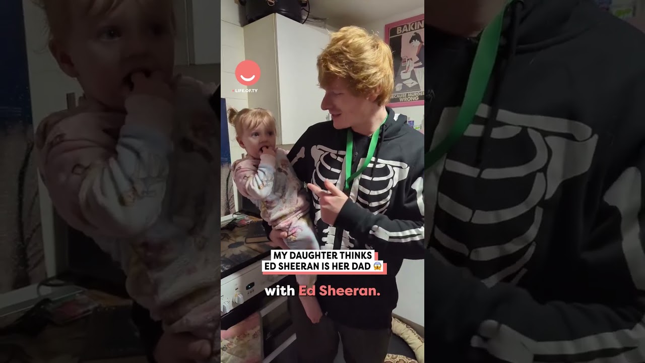 my daughter thinks Ed sheeran is her dad #shortfeed #shorts #short #viral #keran