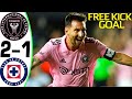 Inter Miami vs Cruz Azul 2-1 - Messi Goal and Highlights 21/07/2023 🔥 DEBUT