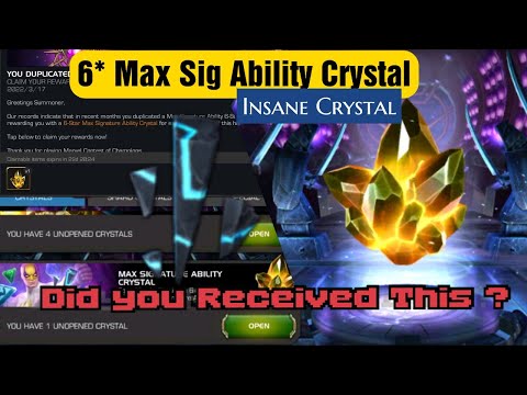 6* Max Signature Ability Crystal | Insane Crystal | 6* Shards |