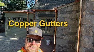 ✨ COPPER Gutter Luxury: The Gold Standard of Water Management! | Premi