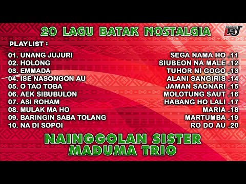 Kompilasi Lagu Batak Nostalgia - Nainggolan Sister & Maduma Trio || Lagu Batak Lawas Terbaik