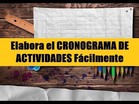 CÓMO HACER UN CRONOGRAMA DE ACTIVIDADES EN WORD