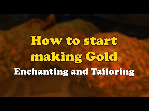 How to start making Gold in Shadowlands | using Tailoring and Enchanting