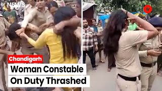 Chandigarh: Woman Constable On Duty Thrashed In Mani Majra, Video Goes Viral