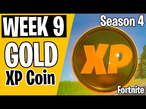 WEEK 9 - Gold XP Coins Locations! (30,000 XP) - Season 4