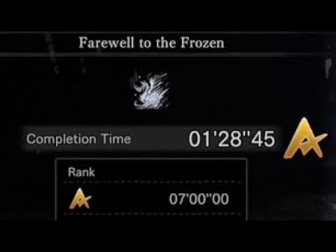 Farewell to the Frozen(World Record) 1'28"45 Duo SnS - Velkhana Challenge Quest | MHWI-PS5