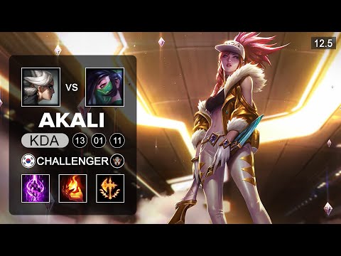 T1 Zeus Akali Top vs Camille - KR Challenger - Season 12 Patch 12.5