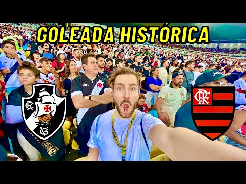 REAÇÃO DA TORCIDA NO MARACANÃ COM O 4x1 DO FLAMENGO NO VASCO/ Vasco 1 x 4 Flamengo