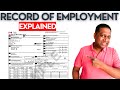 Record of Employment Explained in detail